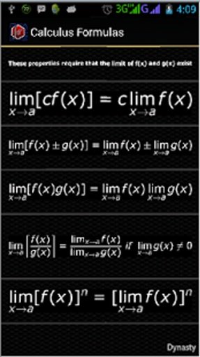 Calculus Formulas截图6