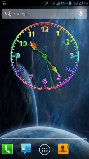 Galaxy Clock Live Wallpaper截图3