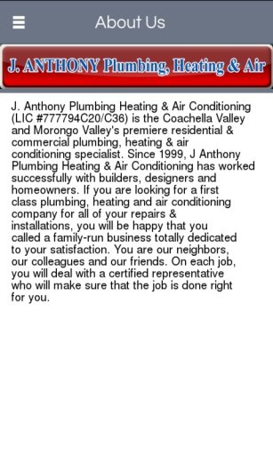 J Anthony Plumbing Heat &amp; Air截图1