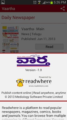 Vaartha Telugu Daily Newspaper截图8