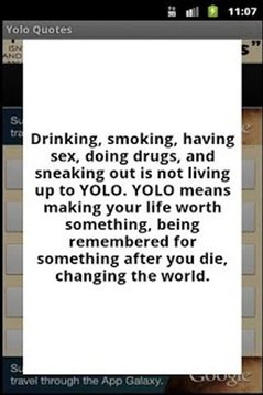 YOLO Quotes and Sayings截图
