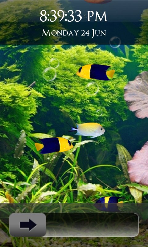 Fish Aquarium Lock Screen截图1