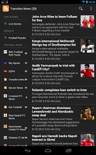 Football Live Scores &amp; News截图2