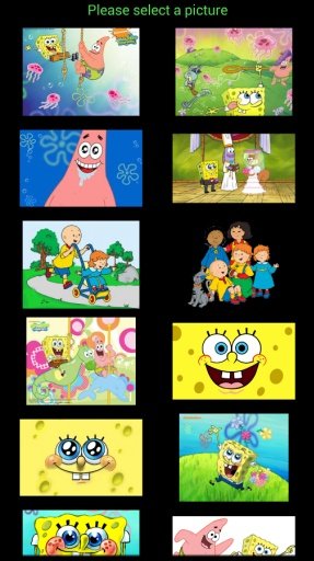 sponge puzzle kids game截图2