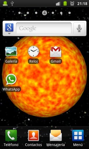 3D Planets Live Wallpaper截图1