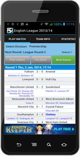 Fantasy English League 2013/14截图1