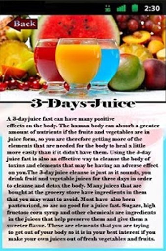 3 Days Juice Detoxification截图9