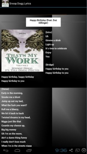 Snoop Dogg Lyrics截图9