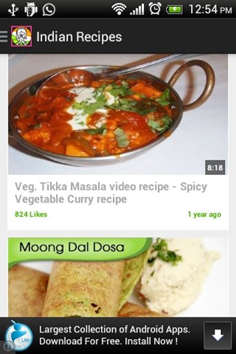 Indian Recipe food Videos Free截图11