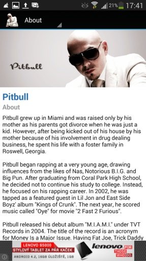 Biography - Pitbull截图1