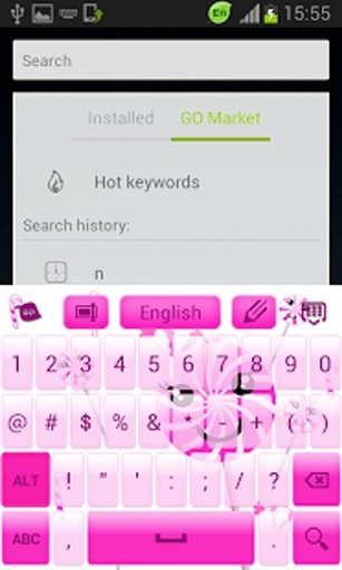 糖果粉色键盘截图5