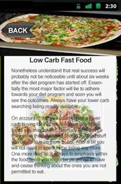 Low Carb Fast Food截图