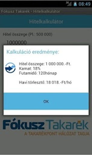 F&oacute;kusz Takar&eacute;k - Kalkul&aacute;tor截图3