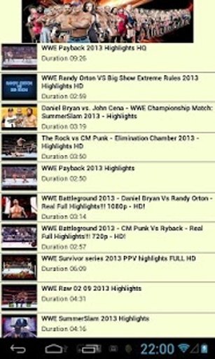 WWE Videos Highlights截图7