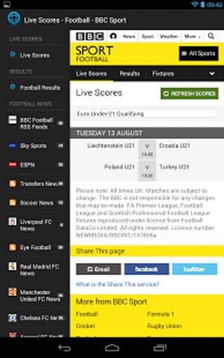 Football Live Scores &amp; News截图8