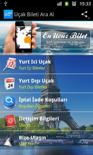 U&ccedil;ak Bileti Ara Al截图5