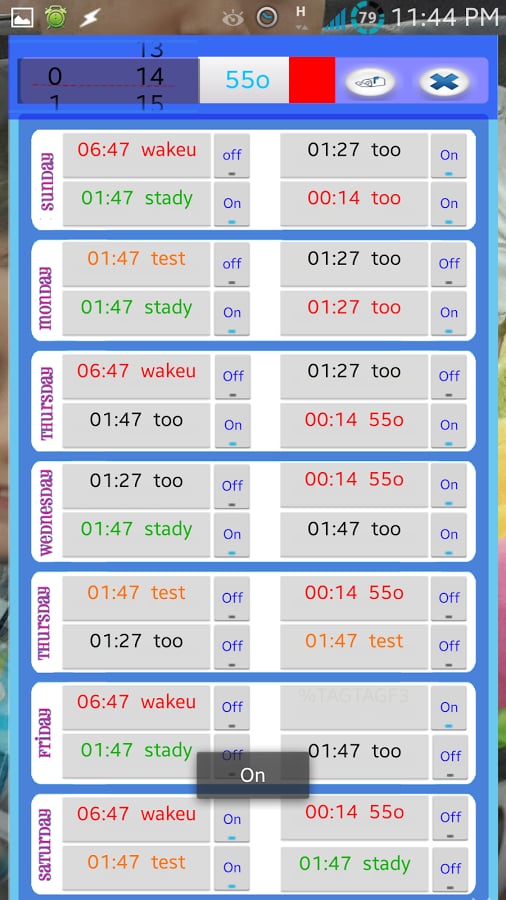 week alarm calendar shift截图4