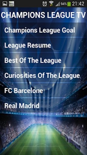 Champions League TV 2014截图3