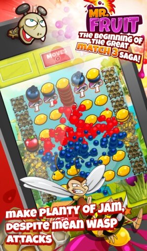 Match-3 - Mr. Fruit FREE截图2