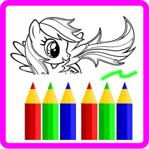 My Pony Coloring Game Free截图1