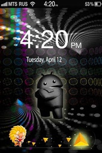 Android Robot Lock Screen截图1