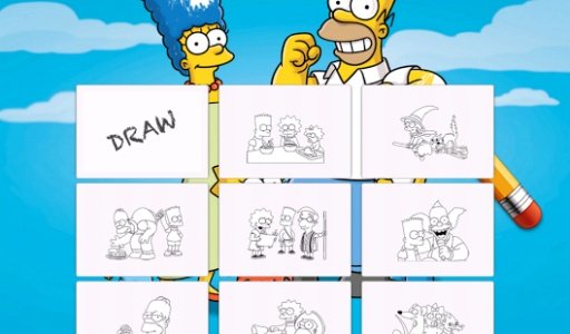 Coloring Book Simpsons edition截图3