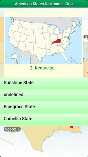 American States Nicknames Quiz截图5