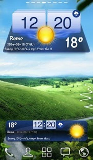Android Weather &amp; Clock Widget截图3