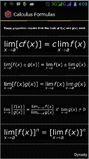 Calculus Formulas截图5