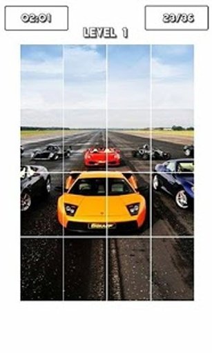 Super Car Racing Puzzle Game截图2