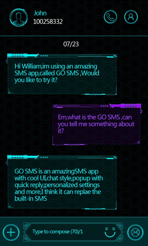 GO SMS LASER THEME截图4