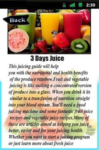 3 Days Juice Detoxification截图8