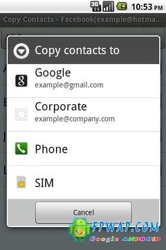 复制联系人Copy Contacts Lite v2.1截图