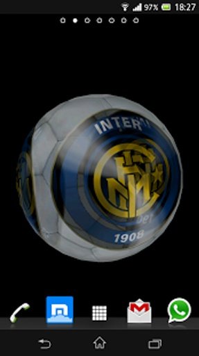 Ball 3D Inter Milan LWP截图2
