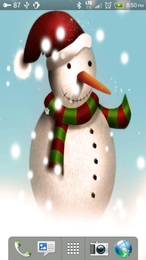 Snowman LiveWallpaper Free截图1