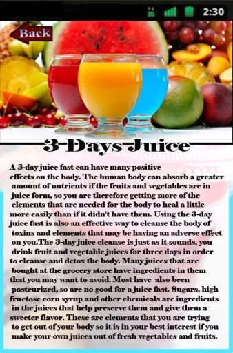 3 Days Juice Detoxification截图4