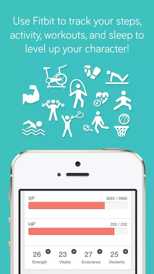 FitRPG: Gamifying Fitbit截图1