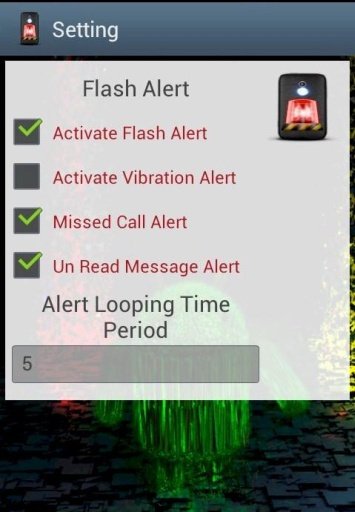 Flash &amp; vibrate Alert截图1