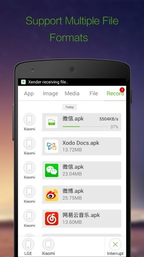 Karbonn Xender, File Transfer截图3