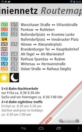 柏林地铁（U-Bahn）的地图截图3