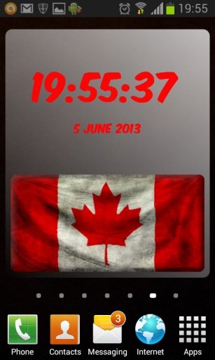 Canada Digital Clock截图2