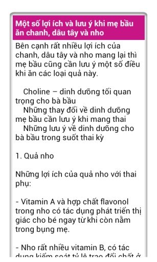 Dinh dưỡng b&agrave; bầu截图6