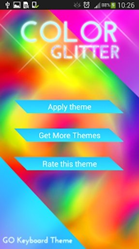 Keyboard Color Glitter Theme截图7