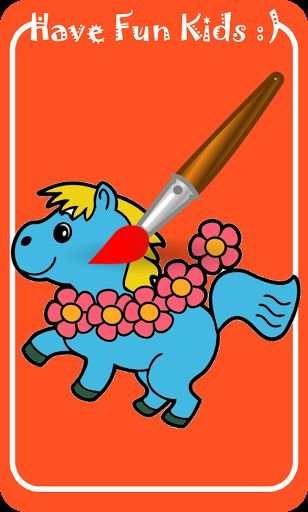 cartoon kid coloring book app截图1