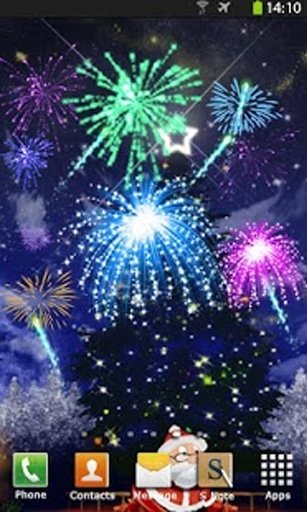 Christmas Fireworks Wallpaper截图6