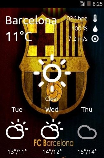 Barcelona FCB Weather截图5