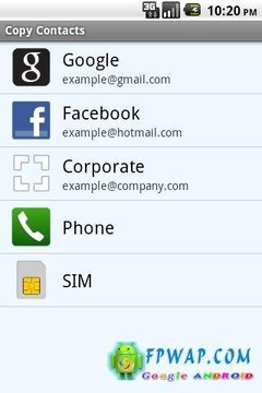 复制联系人Copy Contacts Lite v2.1截图