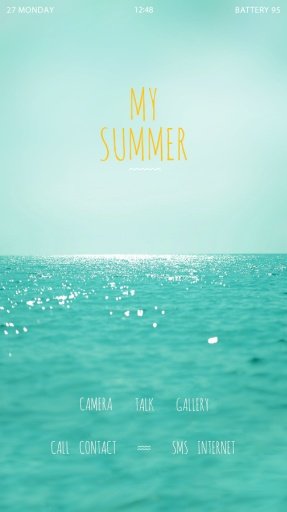 My Summer Buzz Launcher Theme截图2