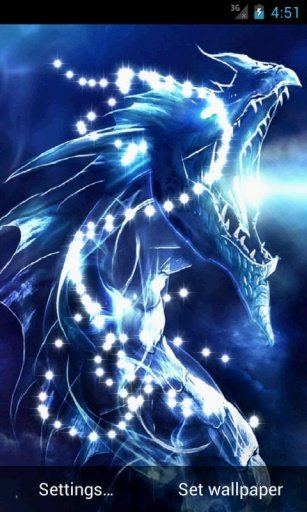 Blue Fantasy Dragon LWP截图3
