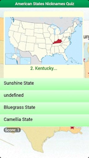 American States Nicknames Quiz截图6